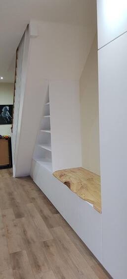 Bespoke wooden bench and cabinet - Fraser Bespoke Joinery near you in Edinburgh