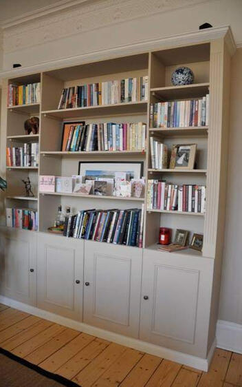 Bespoke wooden shelves and cabinet - Fraser Bespoke Joinery near you in Edinburgh