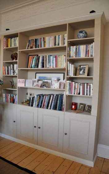 Bespoke wooden shelves and cabinet - Fraser Bespoke Joinery near you in Edinburgh Bespoke wooden shelves and cabinet - Fraser Bespoke Joinery near you in Edinburgh